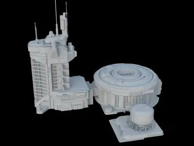 Sci-Fi - Industrial Complex 3D model