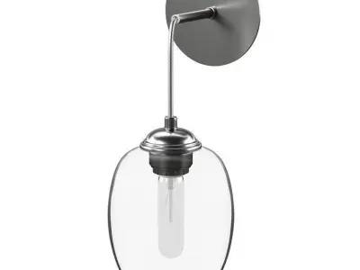 Hagert 1 - Light Dimmable Armed Sconce - 2 colour 3D model