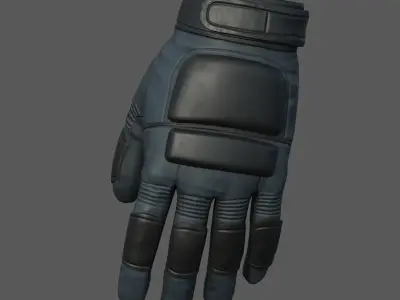 Gloves military combat scifi futuristic space human  Low-poly 3D model