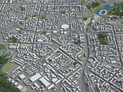 Ryazan  Low-poly 3D model