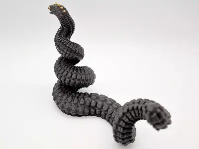 Articulated Serpent STL 3D print model