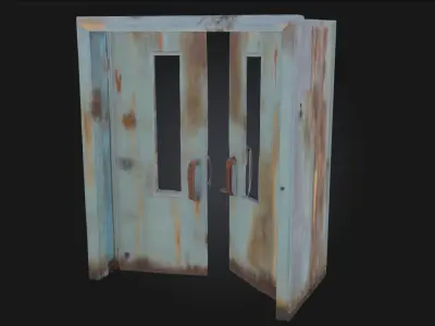 Rusty Metal Platform  Weathered Industrial Base 3D model purchase