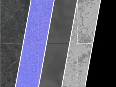 Plaster Materials 35- Plaster Wall Tiling sbsar Pbr  seamless Texture