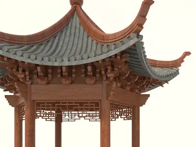 Wooden Gazebos 2 3D model