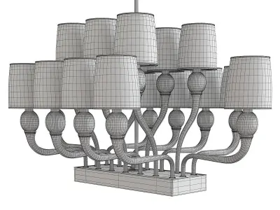 Bramante Chandelier Low-poly 3D model