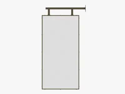 Store street sign mockup 03 3D model