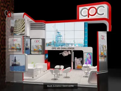 Booth Exhibition Stand G31 3D Model Pack