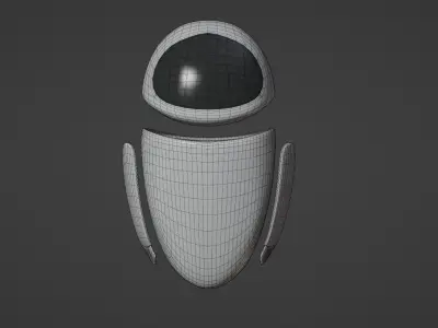 Eva from Walle Low-poly 3D model