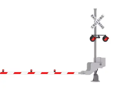 Crossing Signal 3 Low-poly 3D model