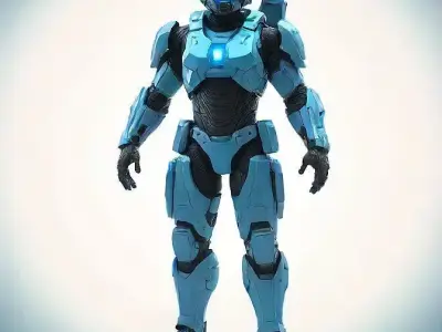 Game ready character Low-poly 3D model