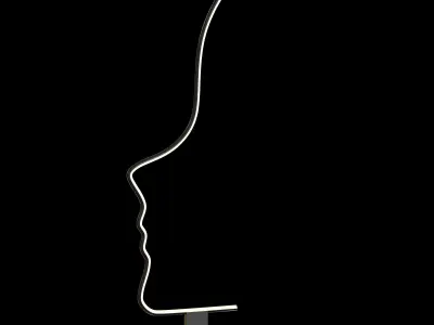 DAFNE table lamp Low-poly 3D model