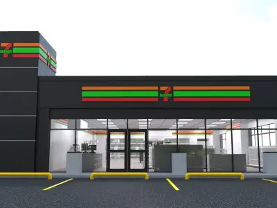 Seven Eleven - Convenience Store 2 3D model