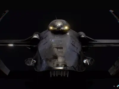 Darth Vader First Starfighter Low-poly 3D model