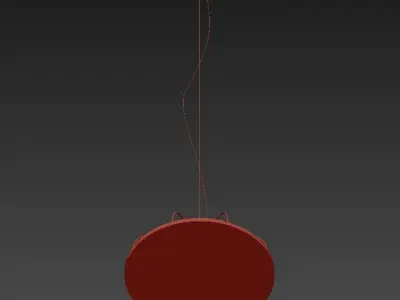 PLANE two circular pendant lights 3D model