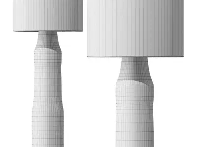 Serax White Earth Floor Lamp 3D model