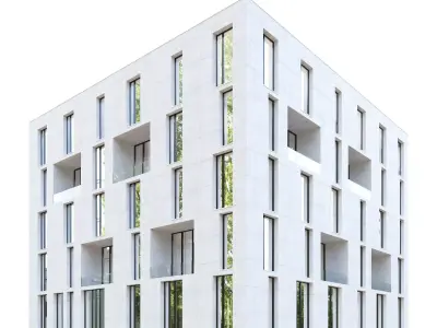 Building 08 Low-poly 3D model
