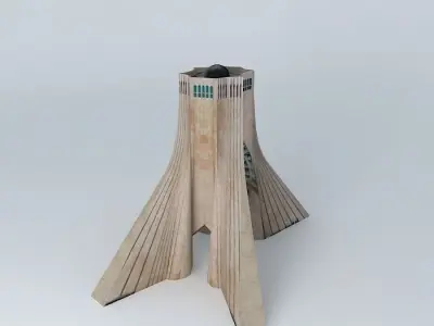 Azadi Tower 3D model