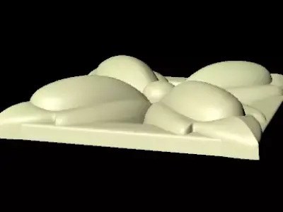 Central decor ornament for furniture Free 3D model 40