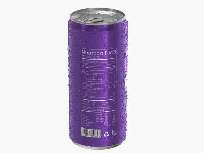  Sleek Soda Can With Droplets 300ml V2 