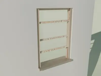 Window Low-poly 3D model