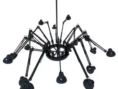 Desk Lamp Chandelier 3D model