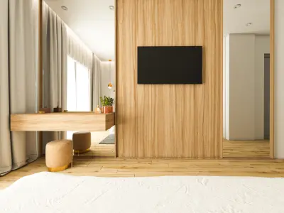 Modern Bedroom Interior Scene Vray render 3d model 3D model