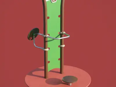 kids playground OUT and FIT TRAINING JFI-0908 3D model