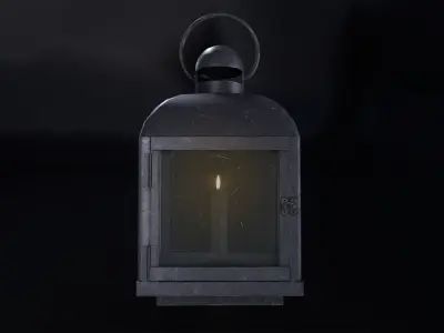 Medieval Lantern 01 Low-poly 3D model