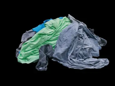Pile of Clothes on the Ground 3D Scanned Low-poly 3D model