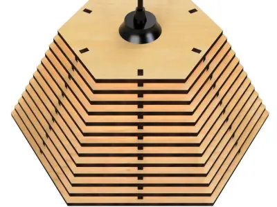 CEILING LIGHT LAMP 3D PRINT AND LASER CUT FILES MODEL 18 3D print model