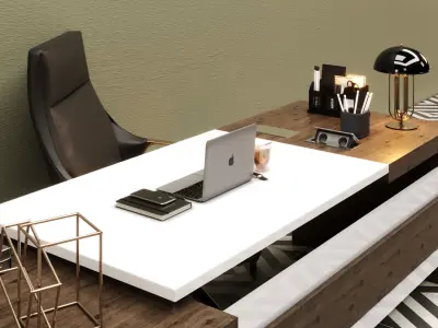 MSK - Office Furniture 01 3D model