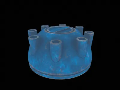 Machine Part  Game prop Low-poly 3D model