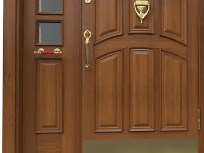 Entrance classic door 35 3D model