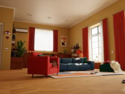 Livingroom 3D model shop