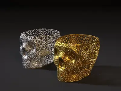 Skull planter organizer 3D print model
