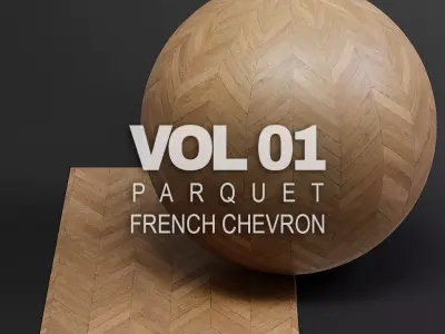 Parquet vol01 French Chevron 8K Seamless PBR Materials Texture