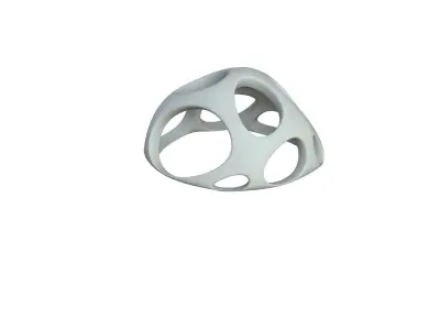 SciFi Cube Object No 47138 Low Poly Shape Low-poly 3D model