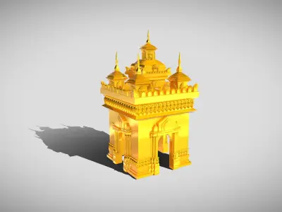  lamp Patuxay Laos 3D print model