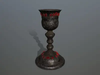 Chalice 7 goblet Low-poly 3D model