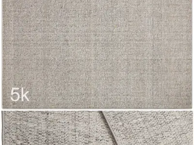 Carpet set 3216 - Hand-Woven Jute Rug - 4K 3D model