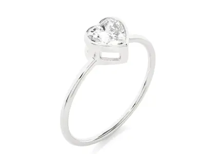 Light Minimalist Diamond Ring 3D print model buy