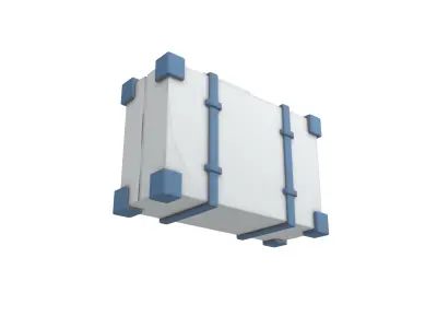 Briefcase v1 003 Low-poly 3D model