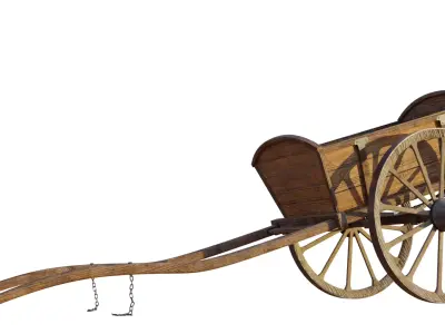 medieval cart 3D model by iosifidis90