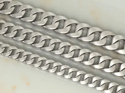 Edge Cuban Link Chain Size Pack 3D print model