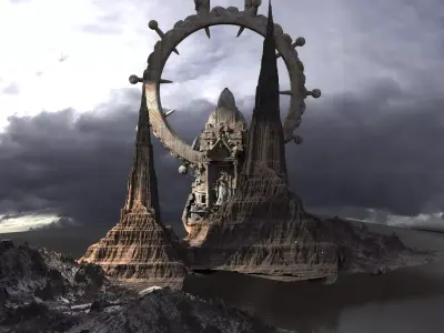 Ancient Mars Gods retreat 2 3D model