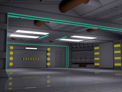 Sci Fi Interior 3D model