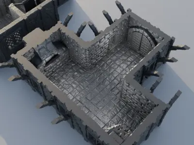 Village Brothel Tabletop Terrain 28 mm 3D print model