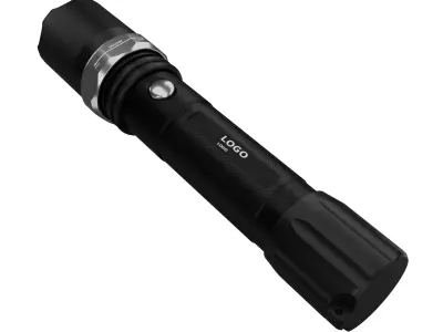 aluminum alloy outdoor flashlight 3D model 3D model