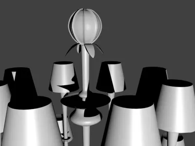 3D floor light Free 3D model