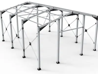 Steel Structure Workshop 3D model